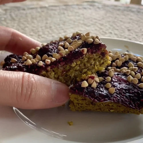 Buckwheat Breakfast Bars with Turmeric Latte Mix