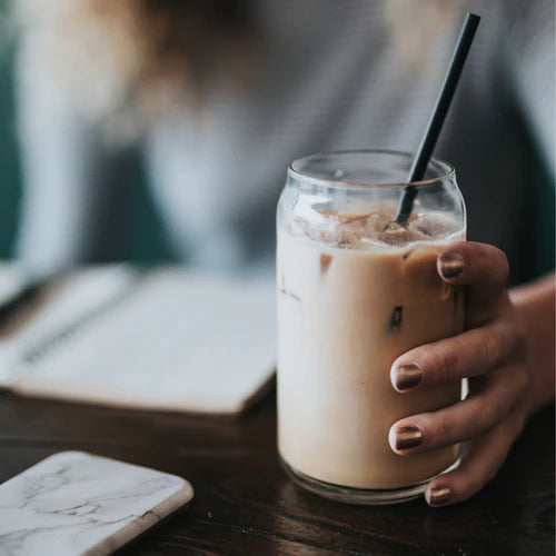 Iced Shroom Magic Latte with Espresso
